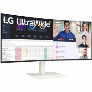 LG Ultrawide 38WR85QC-W 38" Class WQHD Curved Screen LCD Monitor - 21:9 - White - 37.5" Viewable - Nano In-plane Switching
