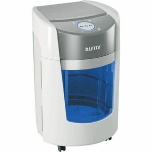 Leitz IQ OptiMax 350 Paper Shredder - Continuous Shredder - Micro Cut - 8 Per Pass - for shredding Paper - P-5 - 223 mm Th