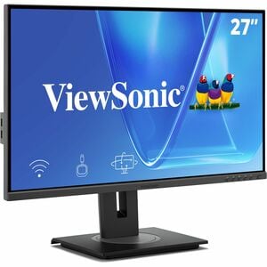 ViewSonic VG2748N 27 Inch 1080p IPS Ergonomic Wireless Casting Monitor with Built-In Wi-Fi, AirPlay, Miracast, USB-C, HDMI