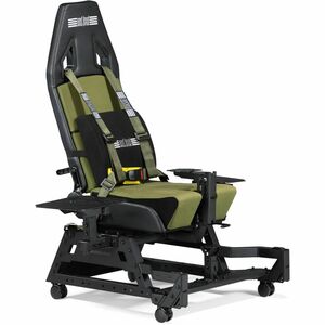 Next Level Racing Flight Seat Pro Gaming-Stuhl - HDF-Polsterung (High Density Foam), PU-Leder
