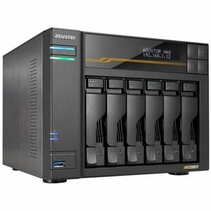 ASUSTOR LOCKERSTOR 6 Gen3 AS6806T SAN/NAS Storage System - Ryzen Embedded V3C14 Quad-core (4 Core) 2.30 GHz - 6 x HDD Supp