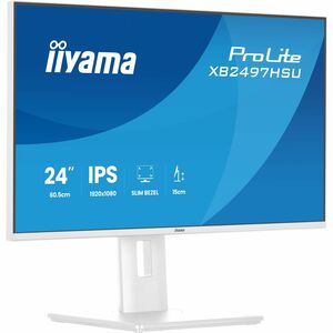 Moniteur LED iiyama ProLite XB2497HSU-W1 24" Classe Full HD - 16:9 - Blanc mat - 60,5 cm (23,8") Viewable - Technologie IP