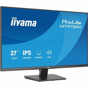 iiyama ProLite X2797QSU-B1 27 Zoll Klasse WQHD LED-Monitor - 16:9 Format - Mattschwarz - 68,6 cm (27 Zoll) Viewable - IPS-
