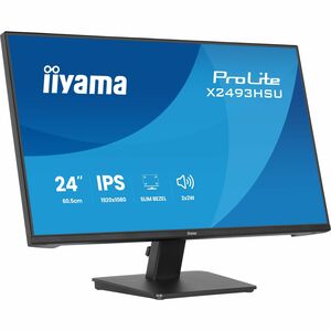iiyama ProLite X2493HSU-B1 24" Class Full HD LED Monitor - 16:9 - Matte Black - 60.5 cm (23.8") Viewable - In-plane Switch