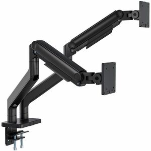 Digitus Tischhalterung für Monitor, Flachbildschirm, Gekrümmte Bildschirmanzeige - Schwarz - Höhenverstellbar - 2 Unterstü