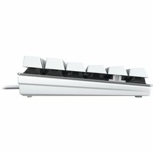 CHERRY KC 200 MX Teclado - Cabo Conectividade - USB tipo A Interface - Inglês (EUA) - Branco, Prata - Mecânica/MX Interrup