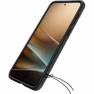 Spigen Rugged Armor Rugged Case for Samsung Galaxy A37 Smartphone - Carbon Fiber and Gloss Detailing - Matte Black - Matte