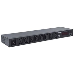 19" Intelligent 8-Port PDU, 19" Rackmountable C13 Intelligent Power Distribution Unit; Monitors Power, Temperature and Hum