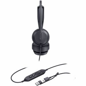 Yealink UH42 Wired Over-the-head, On-ear Stereo Headset - Black - Binaural - Supra-aural - 32 Ohm - 20 Hz to 20 kHz - 150 