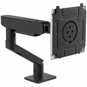 Dell Pro HDA26 Desk Mount for Monitor, Display - Black, Silver - Height Adjustable - 1 Display(s) Supported - 20 kg Load C
