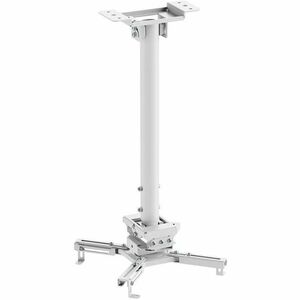 Neomounts CL25-540WH1 Ceiling Mount for Projector - White - Height Adjustable - 35 kg Load Capacity - Steel