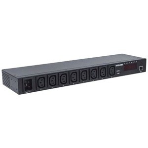 19" Intelligent 8-Port PDU, 19" Rackmountable C13 Intelligent Power Distribution Unit; Monitors Power, Temperature and Hum