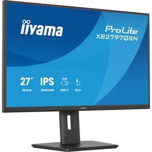 iiyama ProLite XB2797QSN-B1 27 Zoll Klasse WQHD LED-Monitor - 16:9 Format - Mattschwarz - 68,6 cm (27 Zoll) Viewable - IPS