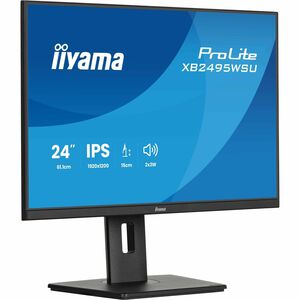 iiyama ProLite XB2495WSU-B1 24 Zoll Klasse WUXGA LED-Monitor - 16:10 Format - Mattschwarz - 61,2 cm (24,1 Zoll) Viewable -