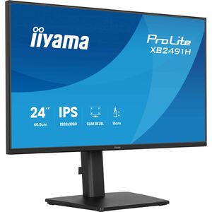 iiyama ProLite XB2491H-B1 24 Zoll Klasse Full HD LED-Monitor - 16:9 Format - Mattschwarz - 60,5 cm (23,8 Zoll) Viewable - 