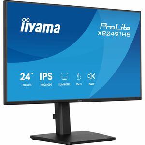 iiyama ProLite XB2491HS-B1 24 Zoll Klasse Full HD LED-Monitor - 16:9 Format - Mattschwarz - 60,5 cm (23,8 Zoll) Viewable -