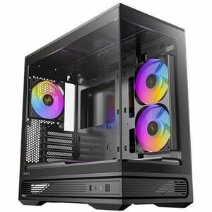 Boîtier d'ordinateur Antec Constellation - Noir - En verre trempé, Mesh, Acier, Plastique - 1 x 240mm, 1 x 120mm Fan(s) In