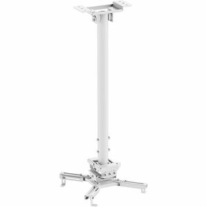 Neomounts CL25-550WH1 Ceiling Mount for Projector - White - Height Adjustable - 35 kg Load Capacity - Steel