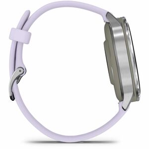Garmin Venu 4 Smart Watch - Silver Case Color - Periwinkle Band Color - Stainless Steel, Metal Body Material - Fiber Reinf