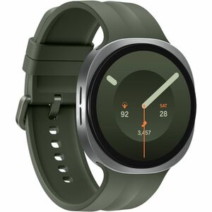 Samsung Galaxy Watch9 SM-L350 Smart Watch - 46 mm Case Height - 43.70 mm Case Width - Silver Body Color - Olive Band Color