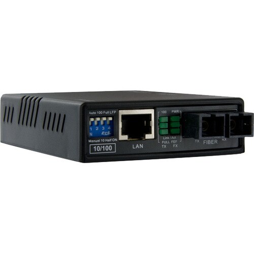 StarTech.com 10/100 Mbit/s Ethernet LWL / Glasfaser Multimode Medienkonverter SC 2km - 2 Anschluss(e) - 1 x Netzwerk (RJ-4