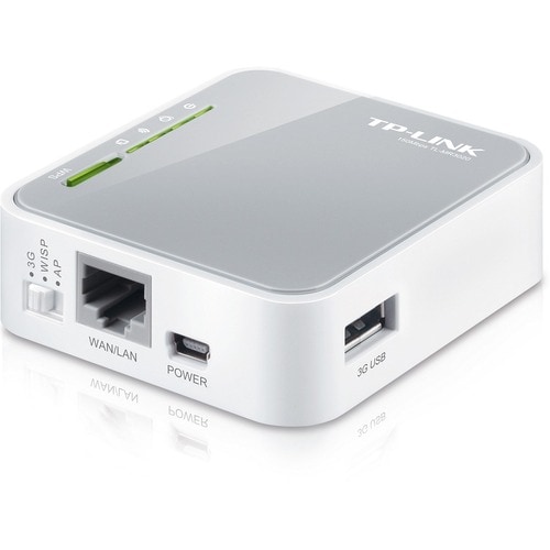 TP-Link TL-MR3020 Wi-Fi 4 IEEE 802.11n Ethernet, Cellular Wireless Router - 3.75G - UMTS, HSPA, EVDO - 2.48 GHz ISM Band -