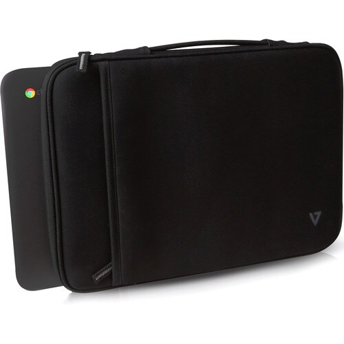 Sacoche de transport V7 - Pochette Style pour 33,8 cm (13,3") Ordinateur Portable - Noir - Néoprène Cuerpo - Neopro Matéri