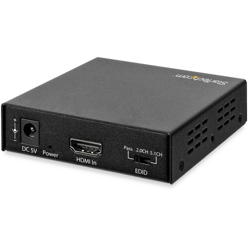 StarTech.com 4K HDMI Audio Extractor - 4K 60Hz - SPDIF Toslink Optical, Dual RCA & HDMI Audio - Funktionen: Audioextraktio