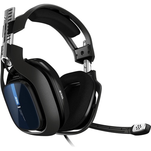 Astro A40 TR Wired Over-the-head, On-ear Stereo Gaming Headset - Black, Blue - Binaural - Open - 48 Ohm - 20 Hz to 20 kHz 