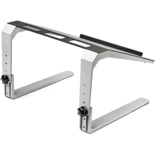 StarTech.com Adjustable Laptop Stand - Heavy Duty Steel & Aluminum - 3 Height Settings - Tilted - Ergonomic Laptop Riser f