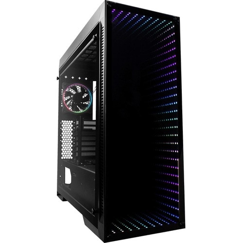Game Factor CSG601 Gabinete para computadora gamer - ATX, Mini ITX, Micro ATX, EATX Placa base admitida - Vidrio templado,