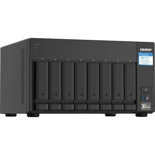 QNAP TS-832PX-4G 8 x Gesamtzahl Einschübe SAN/NAS-Speichersystem - 512 MB Gr�ße Flash-Speicher - Annapurna Labs Alpine AL-