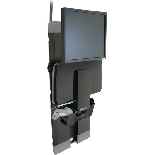 9IN VERTICAL LIFT+SLIDE TRAY CHARCOAL BLACK