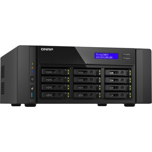 QNAP TS-h1290FX-7302P-128G 12 x Total Bays SAN/NAS Storage System - 5 GB Flash Memory Capacity - AMD EPYC 7302P Hexadeca-c