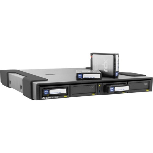 Overland-Tandberg RDX QuikStation 4 4 x Total Bays SAN Storage System - 1U Rack-mountable - 32 TB Supported HDD Capacity -