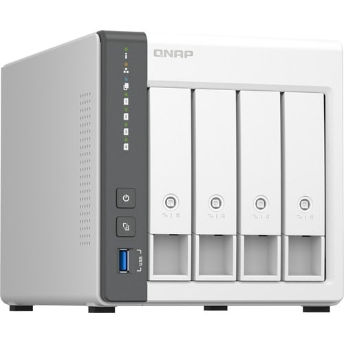 Système de stockage SAN/NAS QNAP TS-433-4G - 4 x Total de compartiments - 4 Go Flash Memory Capacity Cortex A55 Quad-core 
