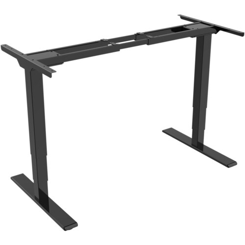 Digitus Elektrisch höhenverstellbares Tischgestell, Dual-Motor, 3-Stufen, Schwarz. Höchstgewichtskapazität: 100 kg, Höhena