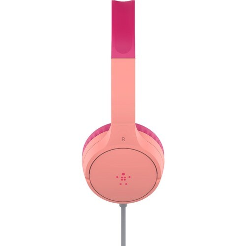 Belkin SOUNDFORM Mini Kabel Auf den Ohren, Kopfbügel Stereo Headset - Rosa - Binaural - Geschlossen - 121,9 cm Kabel - Hos