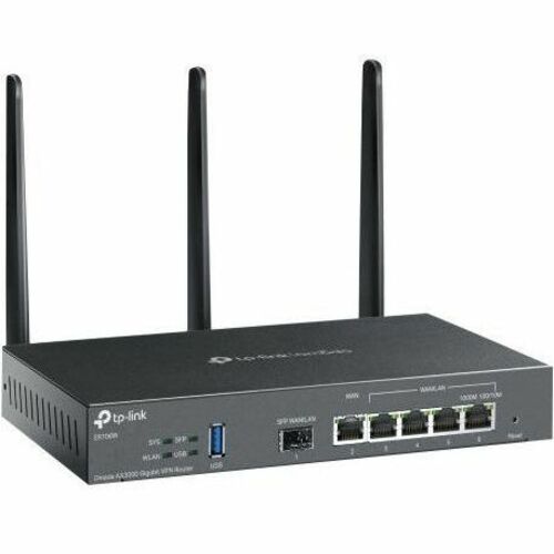 Omada ER706W Wi-Fi 6 IEEE 802.11 a/b/g/n/ac/ax Ethernet Wireless Router - Dual Band - 2.40 GHz ISM Band - 5 GHz UNII Band 