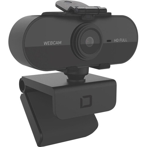 Dicota Webcam - Black - USB 2.0 - 1920 x 1080 Video - Auto-focus - Microphone - For Notebook, Computer