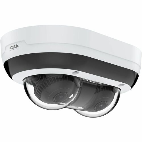 AXIS P4708-PLVE 8 Megapixel Outdoor 4K Network Camera - Colour - Dome - Black - TAA Compliant - 15 m Infrared Night Vision