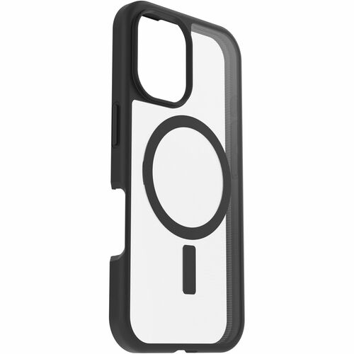 OtterBox React Case for Apple iPhone 16 Smartphone - Black Crystal (Clear/Black) - 1 - Drop Resistant, Scrape Resistant - 