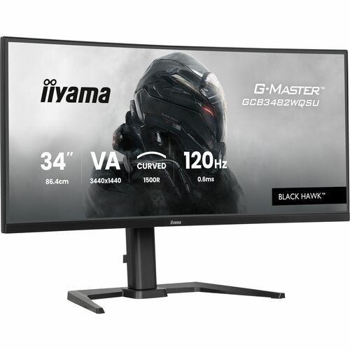 iiyama G-MASTER Black Hawk GCB3482WQSU-B1 34 Zoll Klasse UW-QHD Gekrümmter Bildschirm Gaming-LED-Monitor - 21:9 Format - S