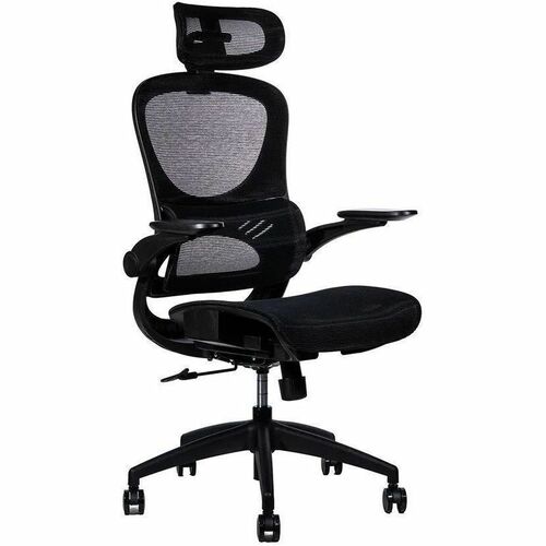 Silla ejecutiva Naceb Alto - Malla Seat - Malla Back - 3+ Base - Negro - Poliuretano, Cloruro de Polivinilo (PVC) - Apoyab