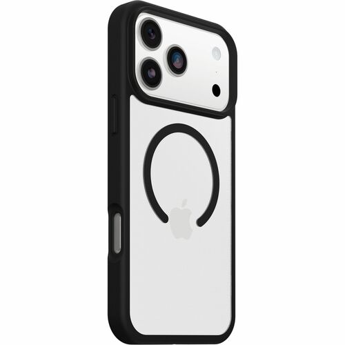 OtterBox React Case for Apple iPhone 17 Pro Max Smartphone - Textured Edges - Black Crystal (Clear/Black) - Retail - Scrat