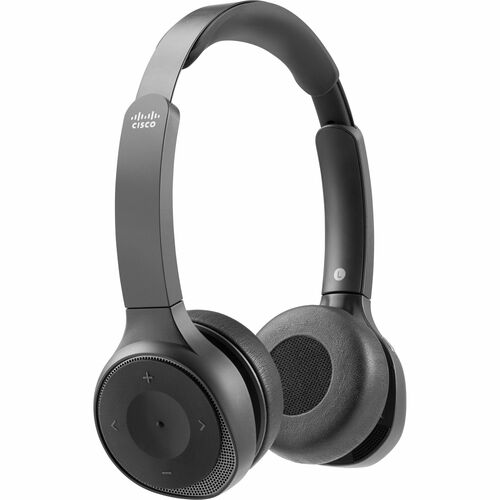 Cisco HS-WL-730 Kabel/Kabellos Kopfbügel, Über das Ohr Stereo Headset - Schwarz - Siri, Google Assistant, Cortana - Binaur