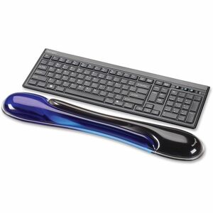 Kensington Duo Gel 62397 Wrist Rest - 10.3 mm x 479.4 mm x 88.9 mm Dimension - Black & Blue - 1 Each