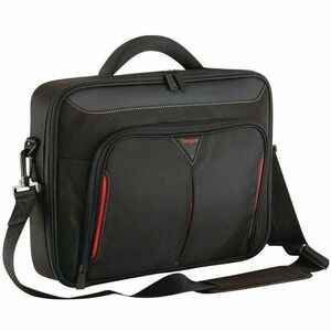 Targus Classic CN414EU Tasche für 35,6 cm (14 Zoll) Notebook - Schwarz, Rot - Polyester Körper - Griff, Trolley-Riemen, Sc
