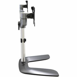 Monitorhalterung für zwei Monitore, Ergonomische Monitorstand für VESA Bildschirme bis zu 32" und 8 kg, Freistehend, gelen