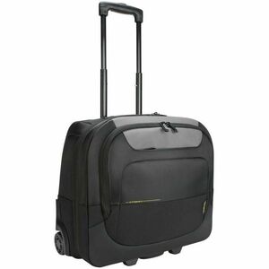 Targus CityGear TCG717GL Carrying Case (Roller) for 38.1 cm (15") to 43.9 cm (17.3") Notebook - Black, Grey - Shock Absorb